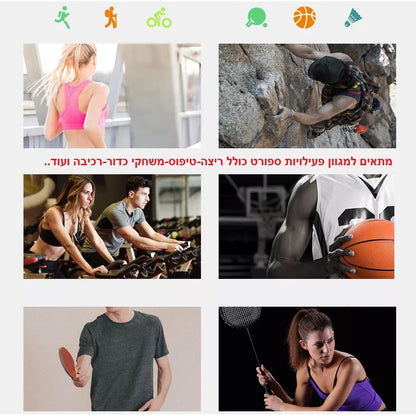 שעון חכם עם זוג אוזניות בלוטוס TWS  דגם XTU22