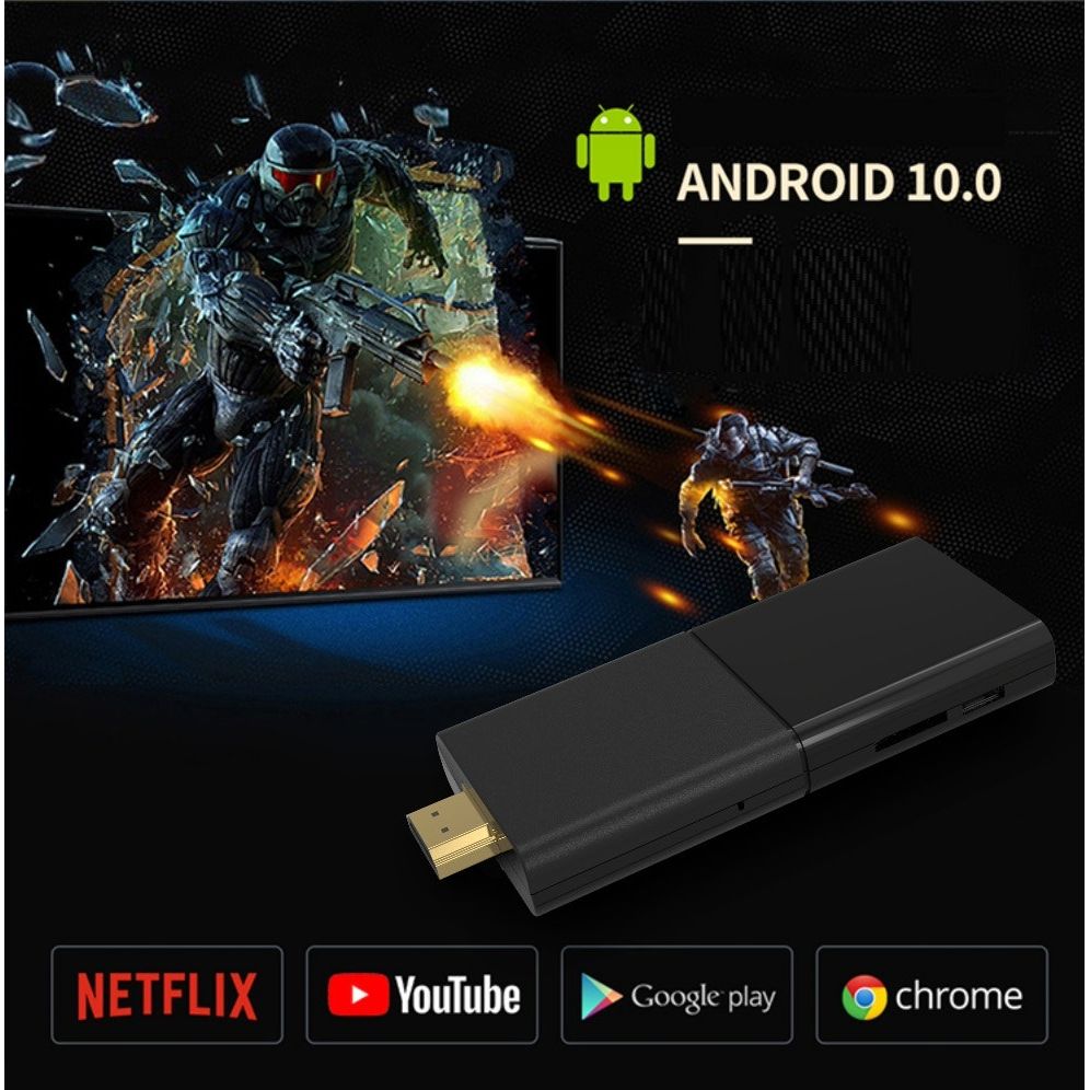 סטרימר Android TV Stick 10+ שלט חכם