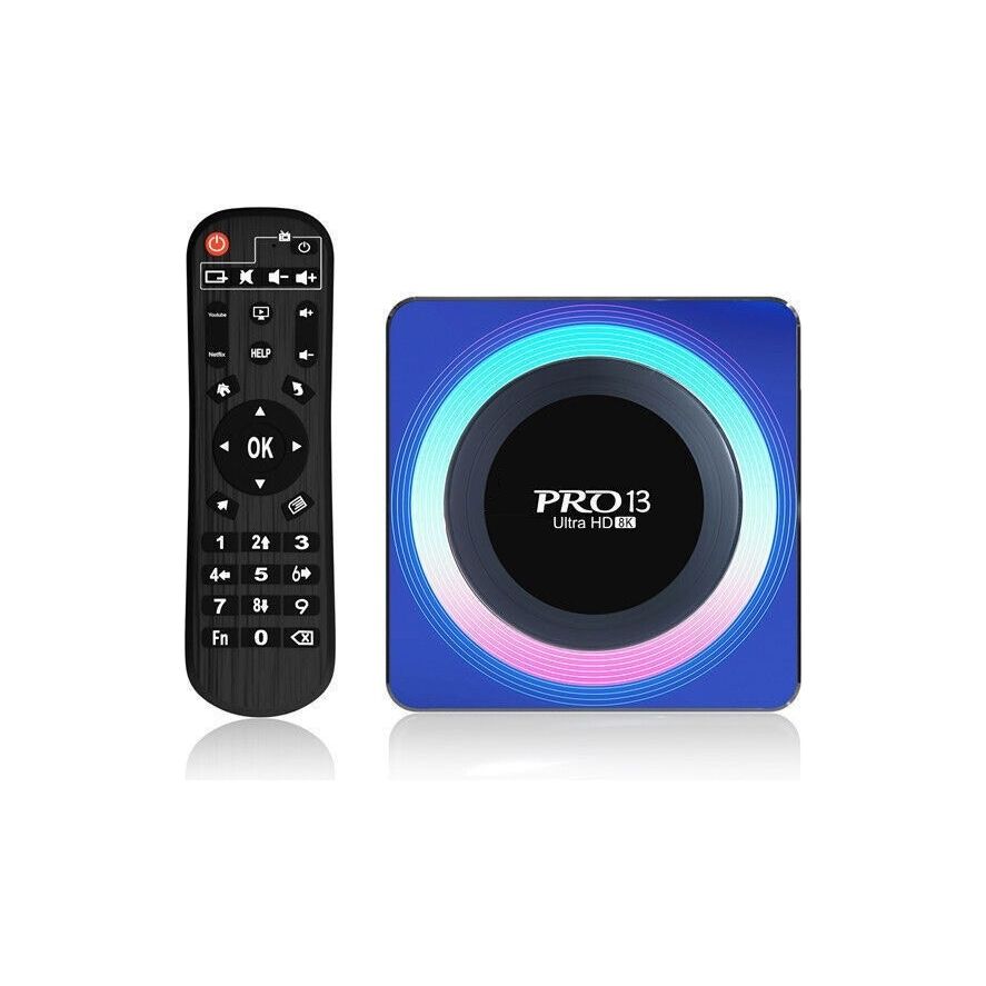 סטרימר Android TV Box 8X Ultra גירסה 13.0 + שלט חכם