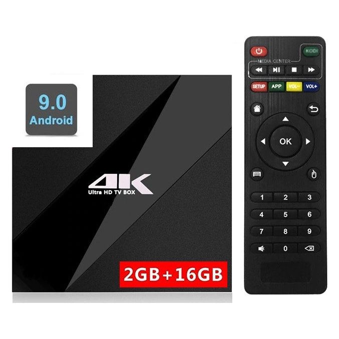 סטרימר TV BOX 4K ULTRA Android + שלט דגם GTQ96
