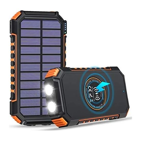 סוללת גיבוי סולארית 10000MAH עם תאורת לד