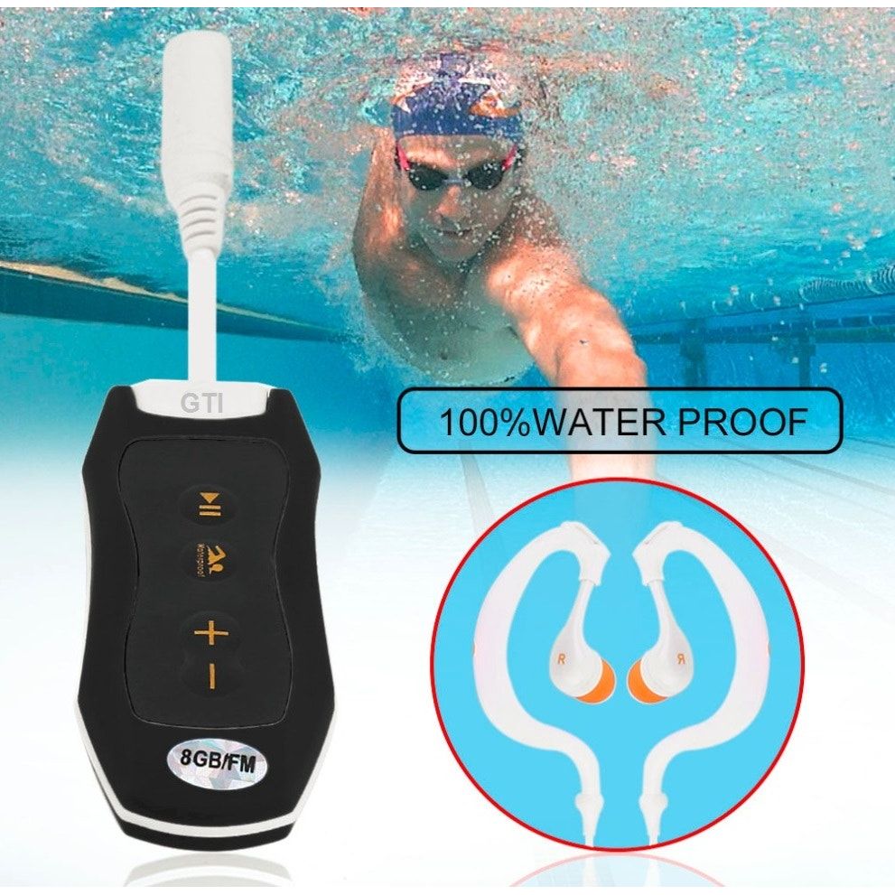 נגן MP3 עמיד במים ונפח אחסון 8GB דגם GTPM1