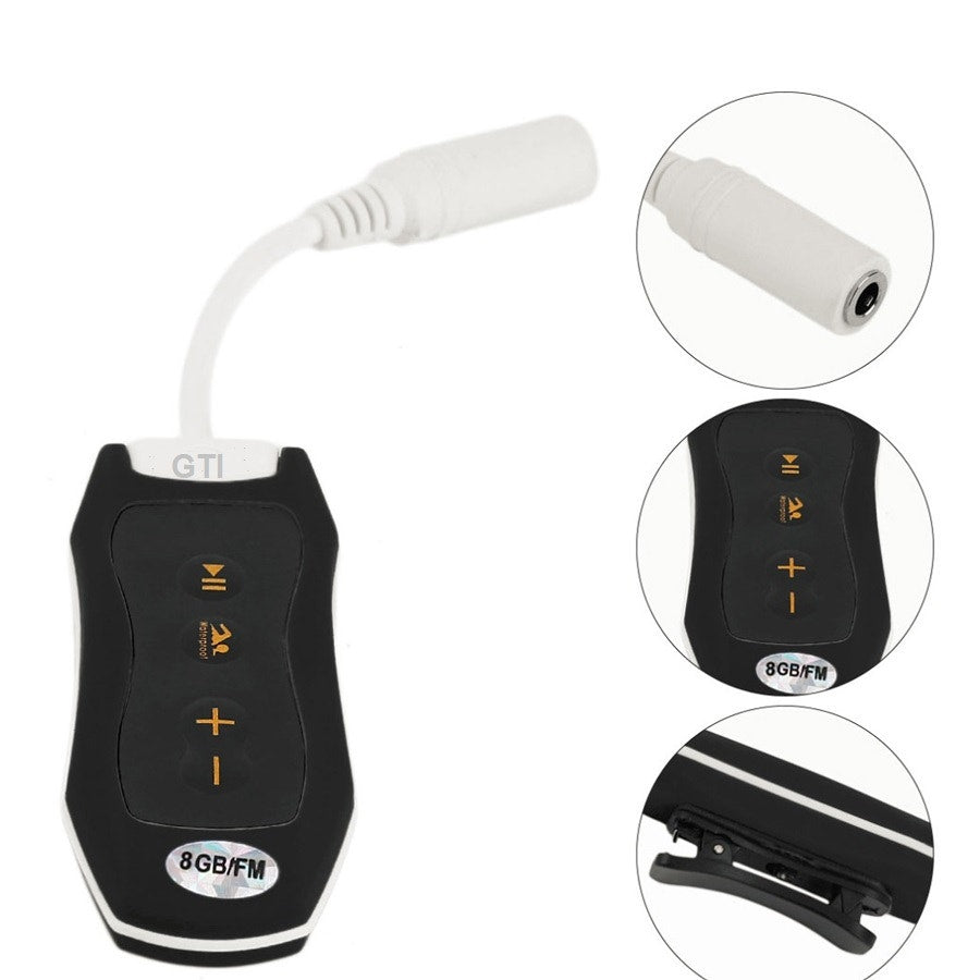 נגן MP3 עמיד במים ונפח אחסון 8GB דגם GTPM1