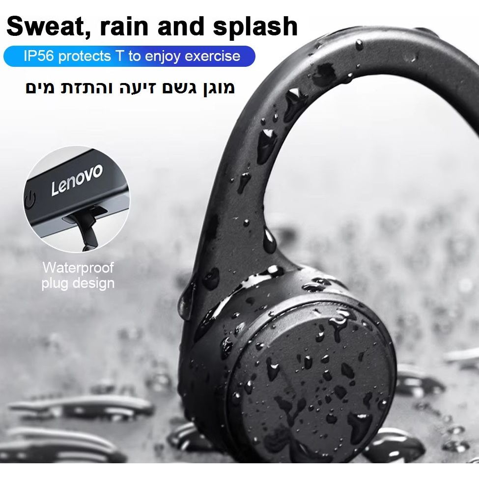 אוזניות ספורט אלחוטיות עם מיקרופון מובנה ומסנן רעשים איכות שמע גבוהה במיוחד