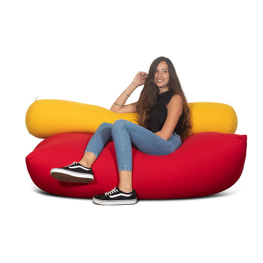 צ'יל פוף גדול (80X130 ס”מ) גוון אדום