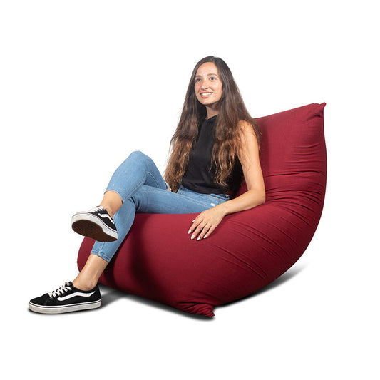 צ'יל פוף גדול (80X130 ס”מ) גוון בורדו