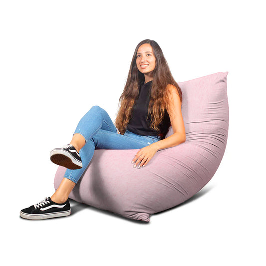 צ'יל פוף גדול (80X130 ס”מ) גוון ורוד בייבי