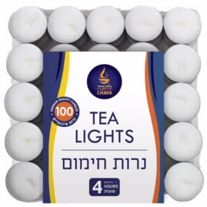 נרות חימום להבה 4 שעות 100 יחידות במארז