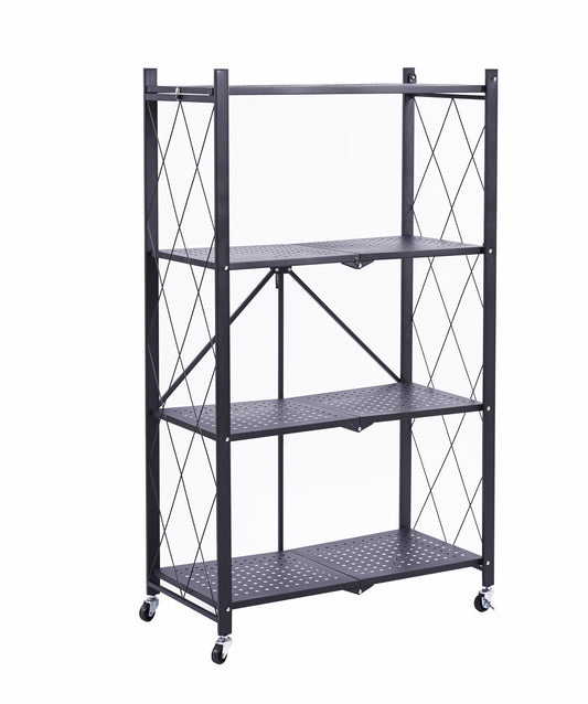 כוננית מתכת מתקפלת 4 מדפים