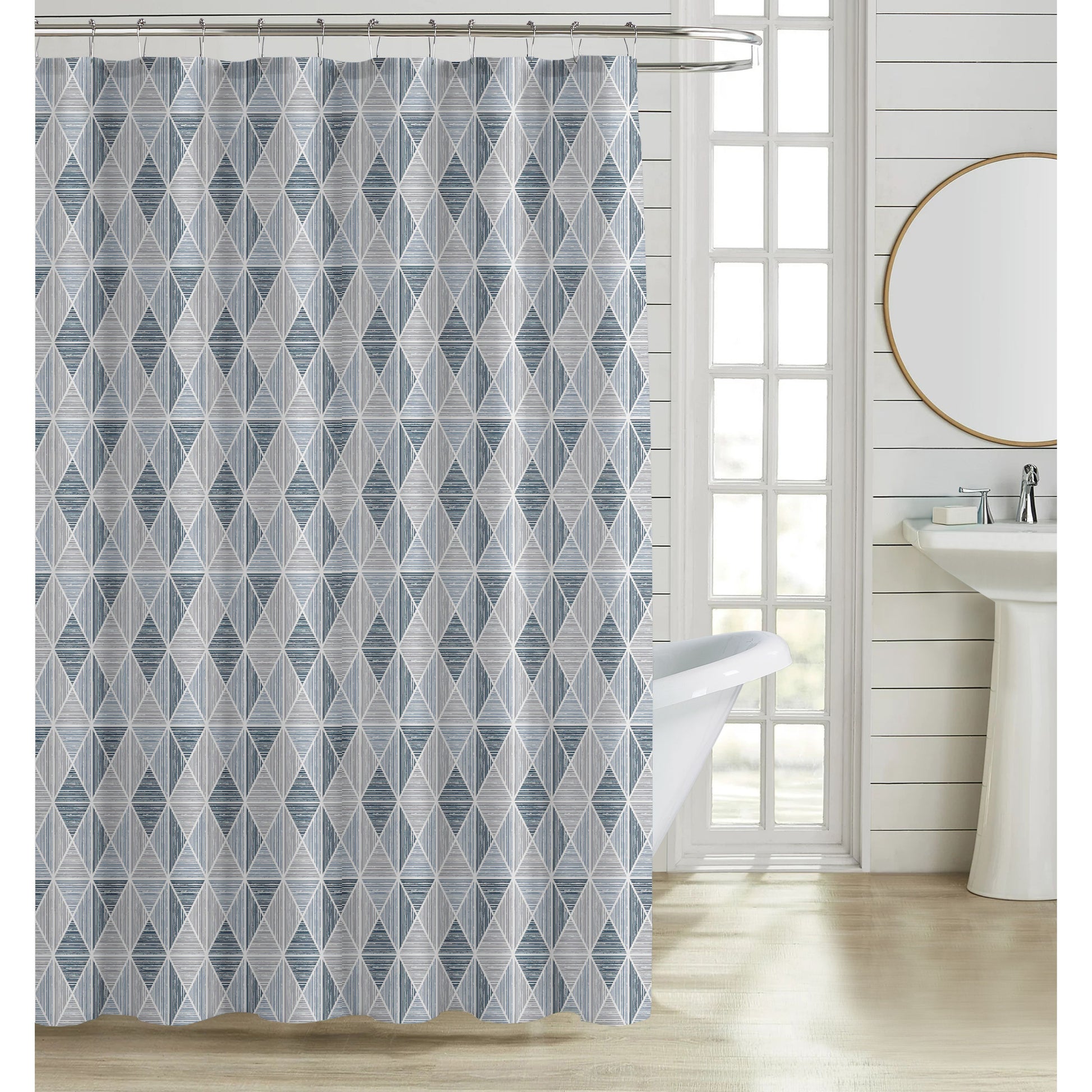 וילון אמבטיה CANVAS 120*180 סמ מעויינים