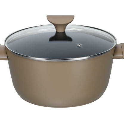 סיר 28 סמ 6.6 ליטר פורגד אלומיניום חום AROMA