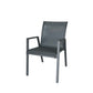 כסא אלומיניום בורגס אפור כהה