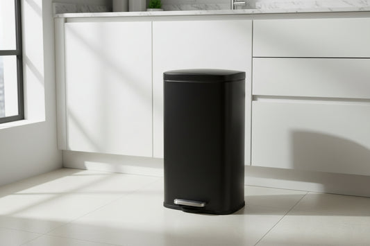 פח פדל 30 ליטר מלבני שחור כולל פח פנימי