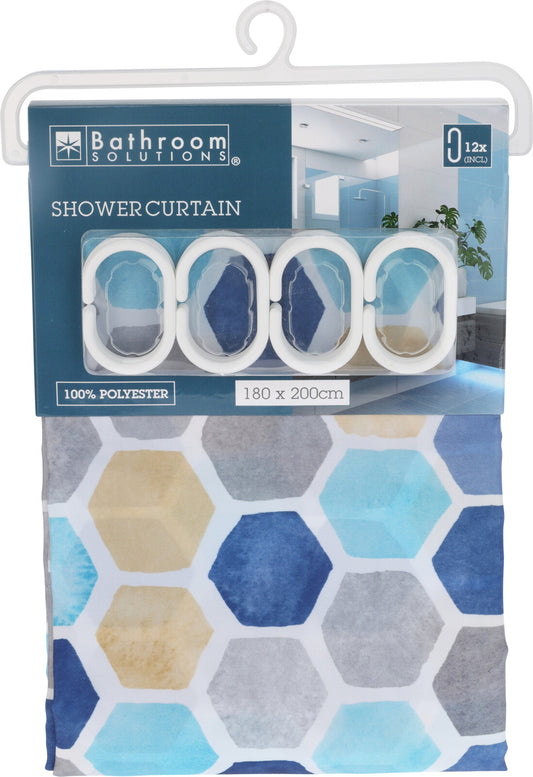 וילון אמבטיה 180*200 סמ צבעוני