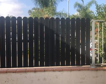 גדר אלומיניום חבילה של 8 יח' ( 1 מטר רץ ) בגובה 80 ס"מ ראש גדול צבע לבן