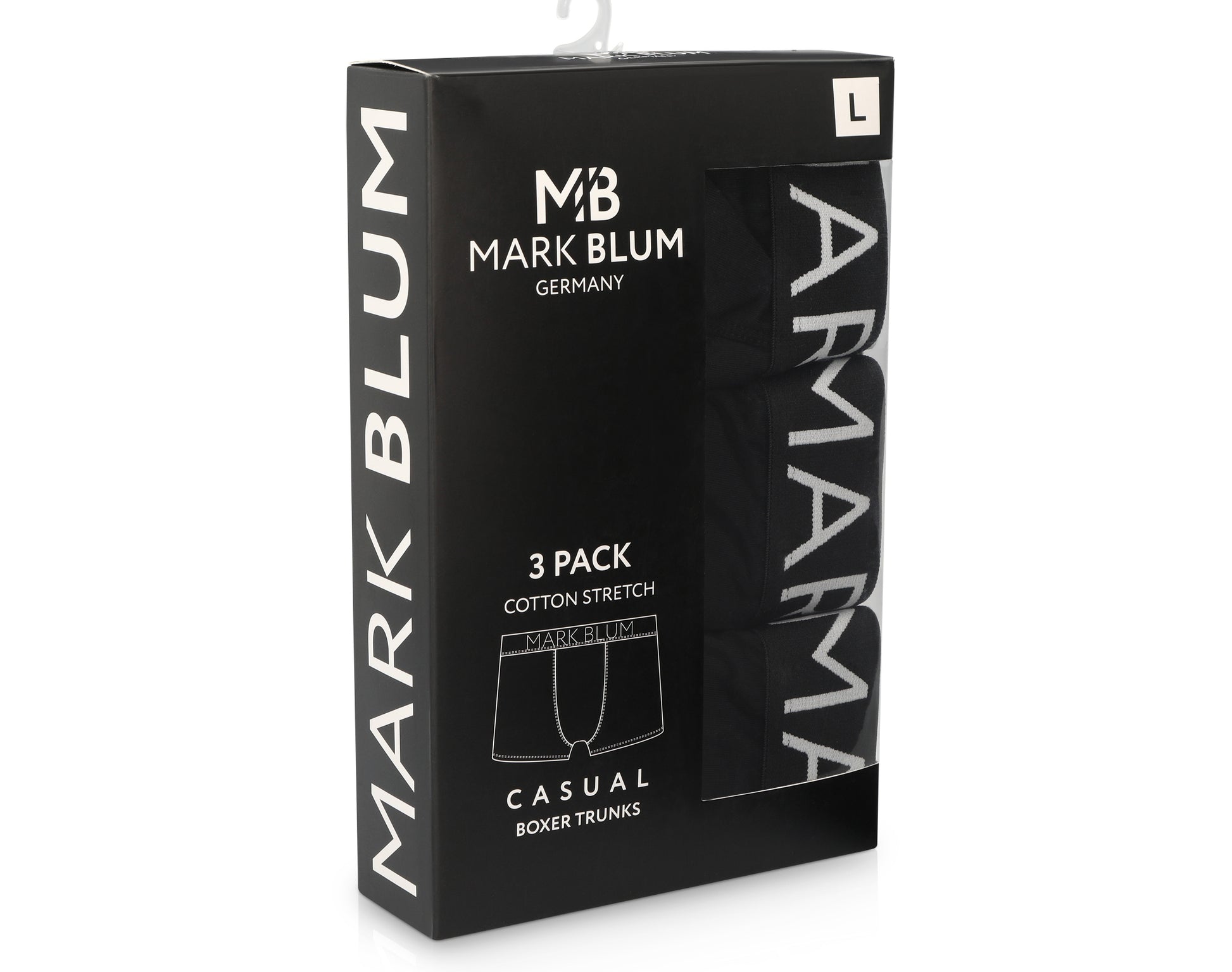 מארז 6 בוקסרים MARK BLUM GERMANY מידה L