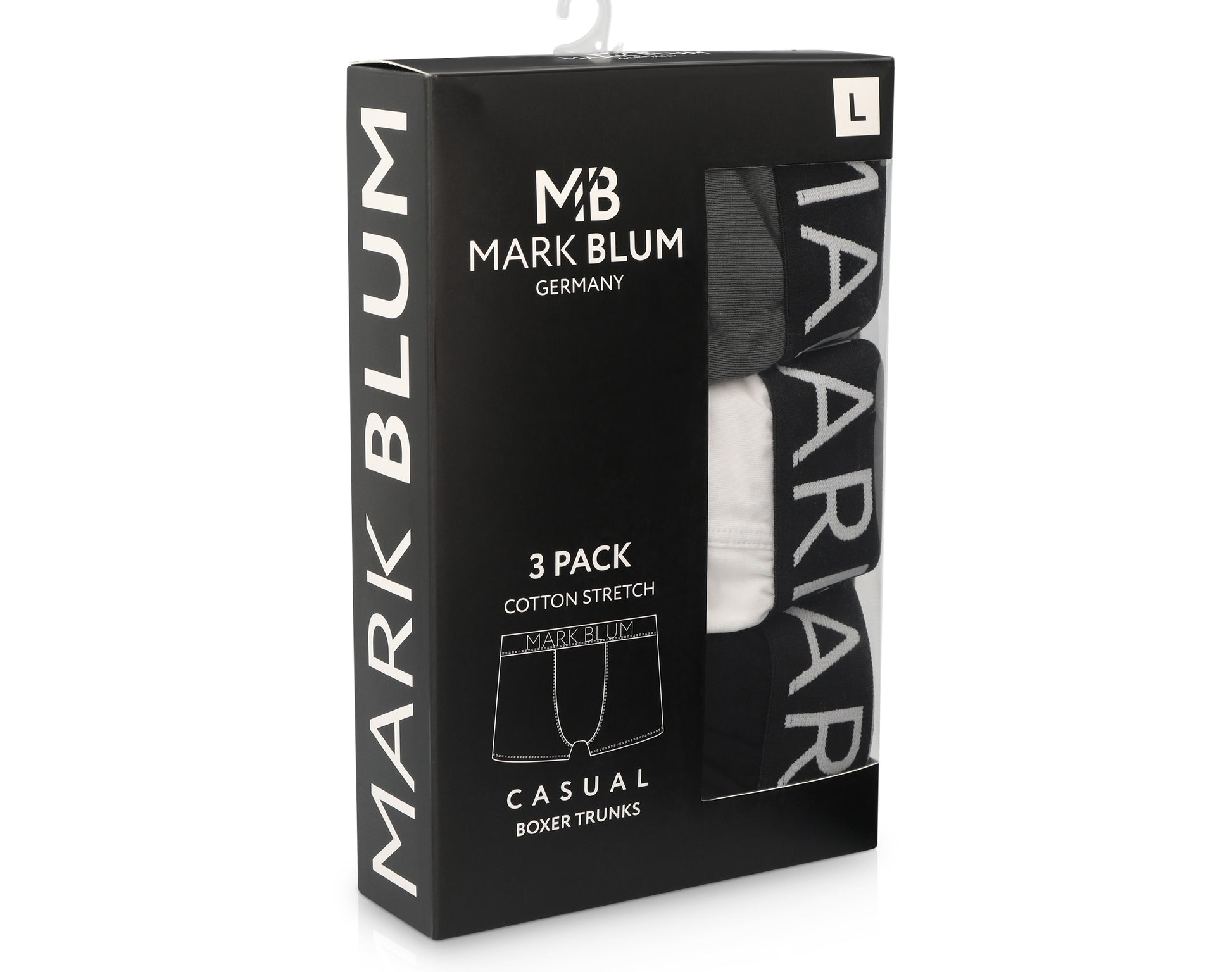 מארז 6 בוקסרים MARK BLUM GERMANY מידה XL