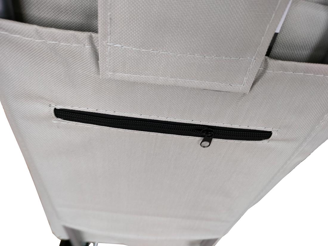 עגלת שוק 3  גלגלים 34 ליטר אפור