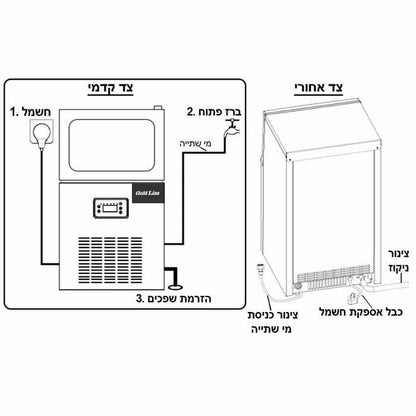 מכונה אוטומטית ליצור קוביות קרח דגם ATL-8042