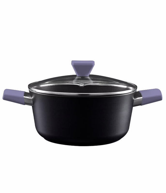 סיר 26 סמ 5.1 ליטר ידיות סגולות CASUAL