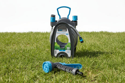 גלגלת מיני 10 מטר כוללת אקדח השקייה