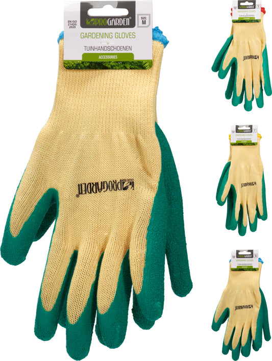 זוג כפפות לגינון ירוק/צהוב