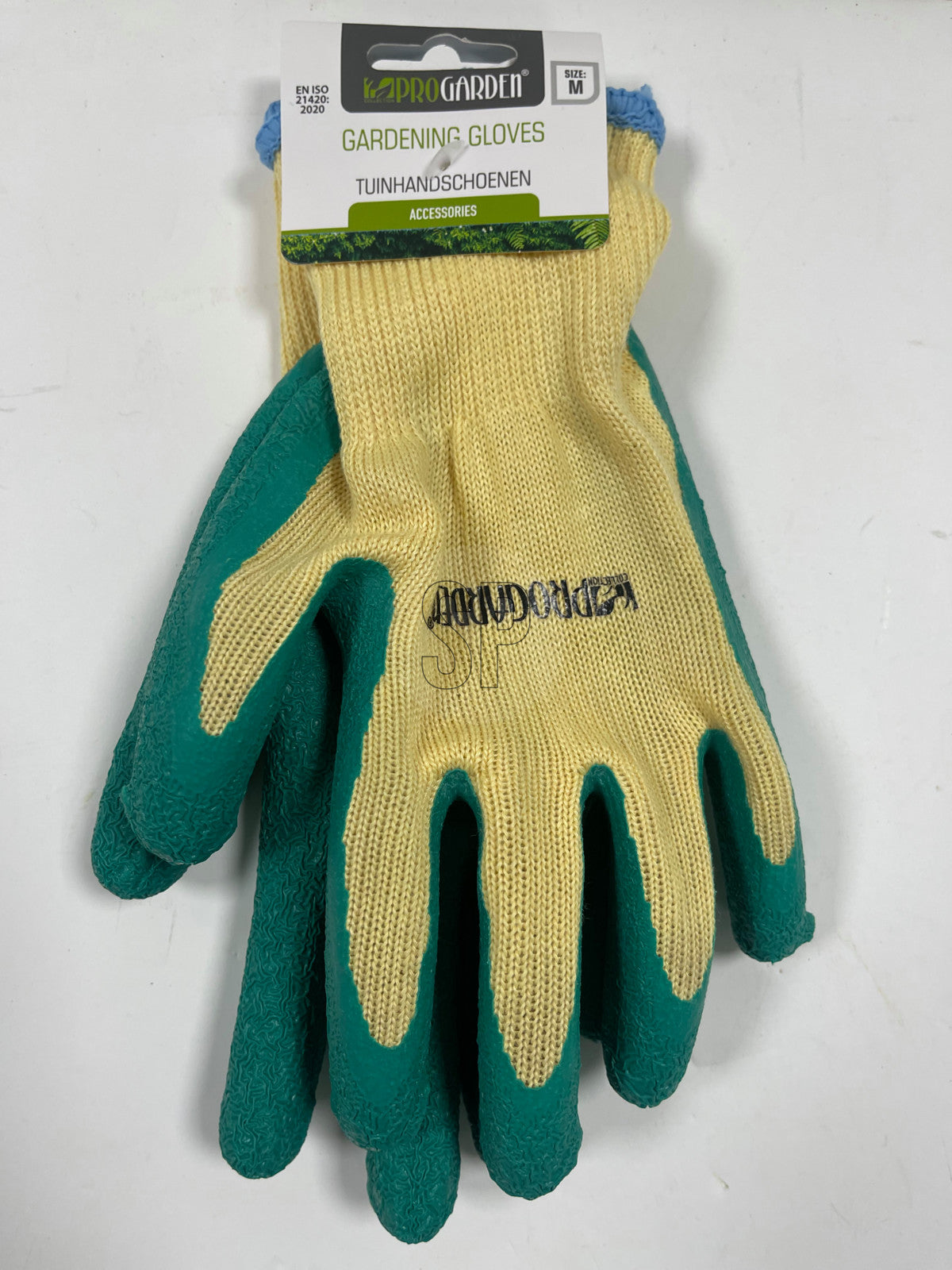 זוג כפפות לגינון ירוק/צהוב