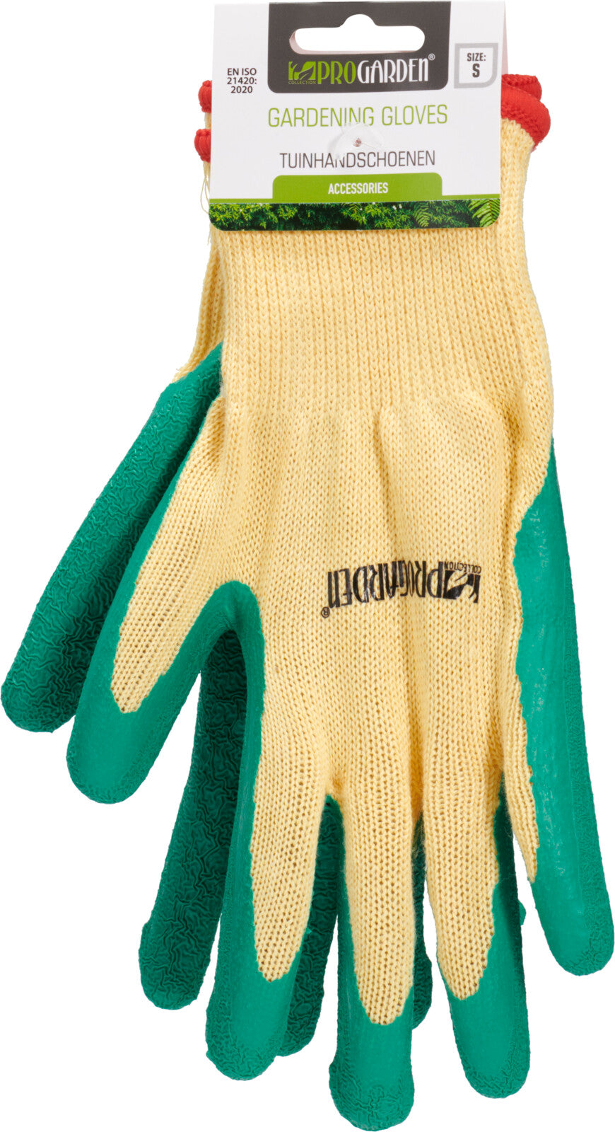 זוג כפפות לגינון ירוק/צהוב