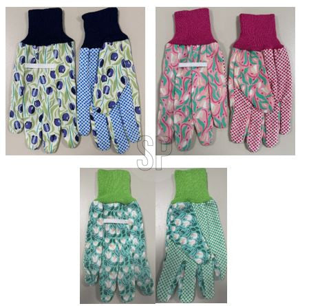 זוג כפפות לגינה פרחוני