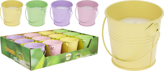 נר צינטרונלה בדלי מתכת צבעוני