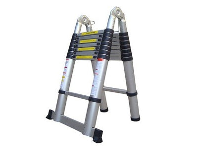 סולם אלומיניום טלסקופי כפול 5.6 מטרים – מותג TELESCOPIC