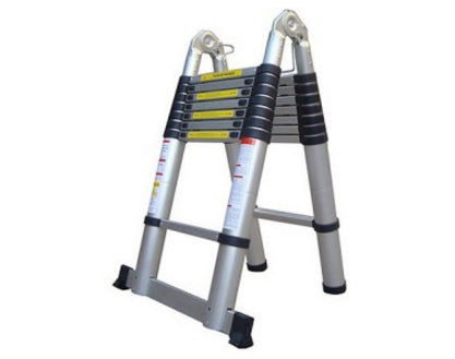 סולם אלומיניום טלסקופי כפול 4.4 מטרים – מותג TELESCOPIC
