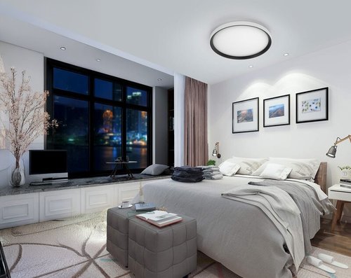 גוף תאורה על הטיח  שחור HILA 70W 3CCT 485mm