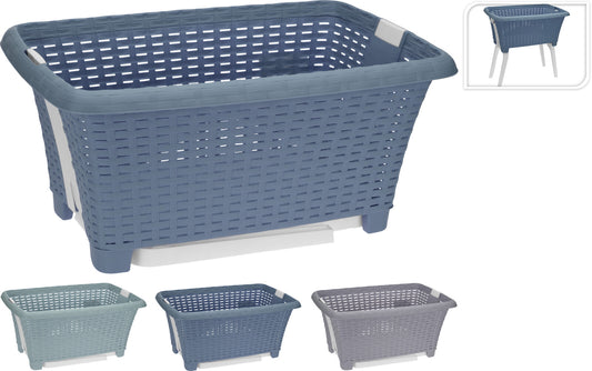 גיגית כביסה 38 ליטר צבעוני נעמד על רגליים