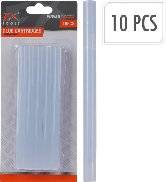 עשיריית נרות דבק חם ארוך שקוף 11 ממ