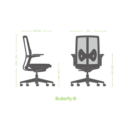 כיסא משרדי Butterfly