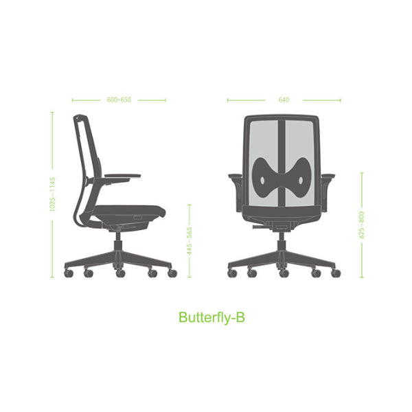 כיסא משרדי Butterfly