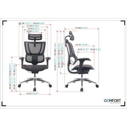 כיסא משרד אורטופדי Mirus Project