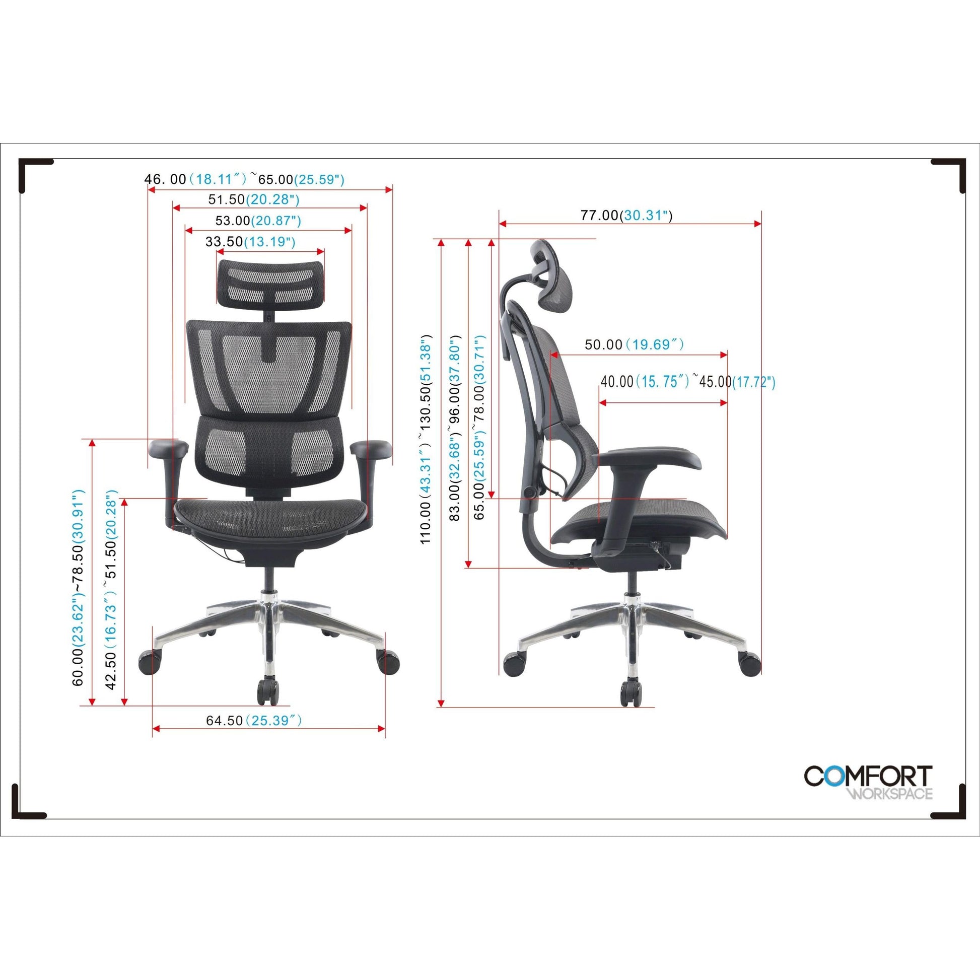 כיסא משרד אורטופדי Mirus Project