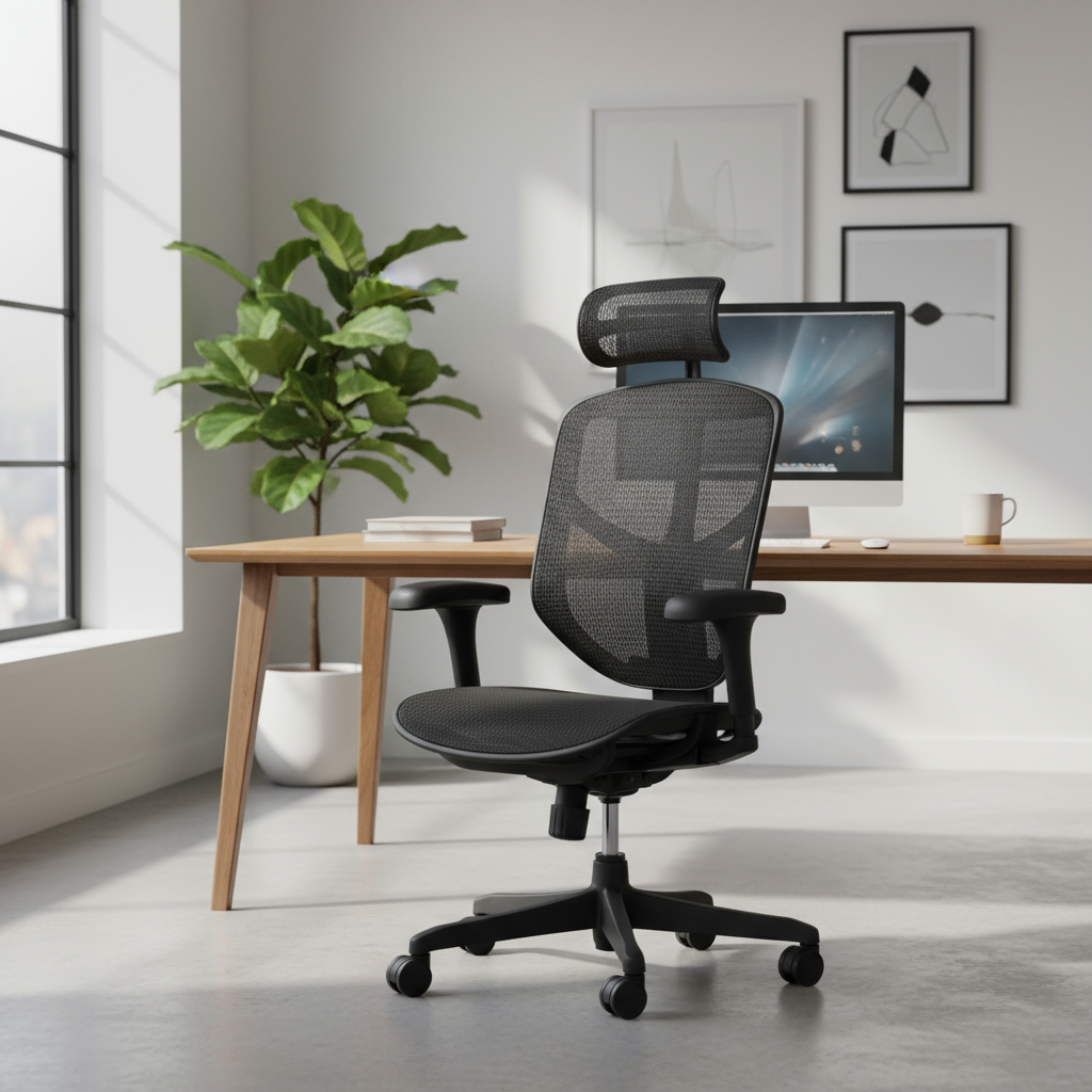 כיסא משרדי ENJOY ארגונומי מתכוונן לישיבה ממושכת מבית קומפורט