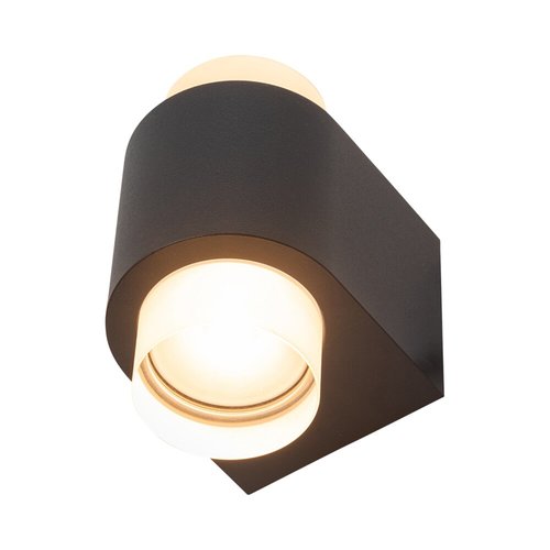 מנורת קיר DUALUX UP AND DOWN 2X2.5W גוון צהוב IP54  שחור