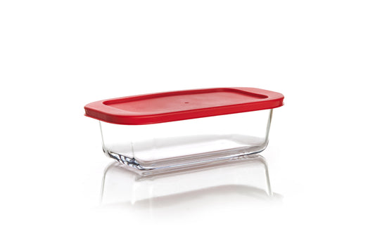 תבנית אינגליש עם מכסה אדום 1.5 ליטר זכוכית סולתם