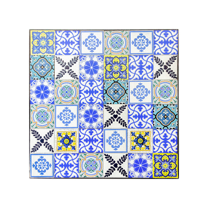 שולחן פסיפס 60*60 ס"מ כחול