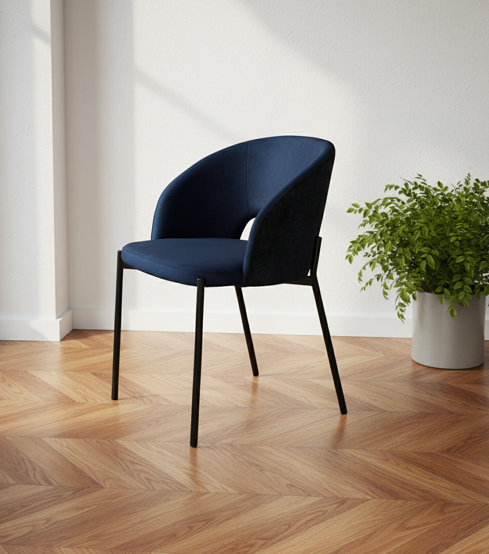 כסא אוכל דגם מיאמי שחור