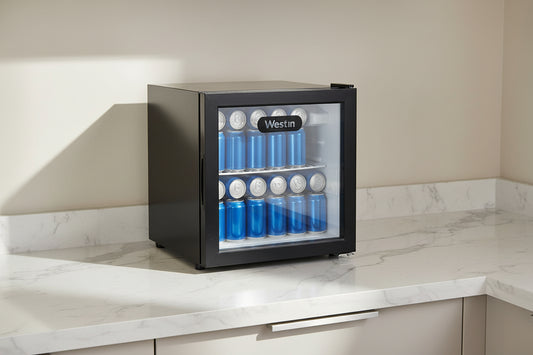 מקרר מיני בר וטרינה שחור דגם WES-1051BG