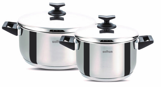 סט סירי נירוסטה 18 + 24 סמ AVIV