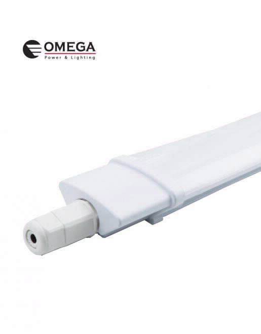 גוף תאורה מוגן מים 1.2M 60W MidiBako כבל+מחבר מהיר אור לבן