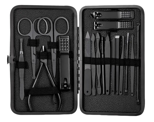 ערכת מניקור 18 יחידות - אל חלד