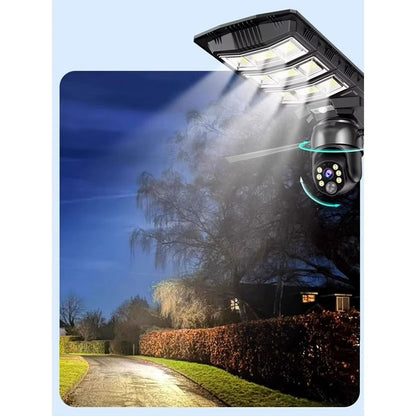 מצלמת אבטחה אלחוטית סולארית LED EYE G4 IP 1080 ממונעת 360 לתנאי חוץ קשים בתאורת לד לבית לעסק או לרחוב ללא צורך בחיבור לחשמל