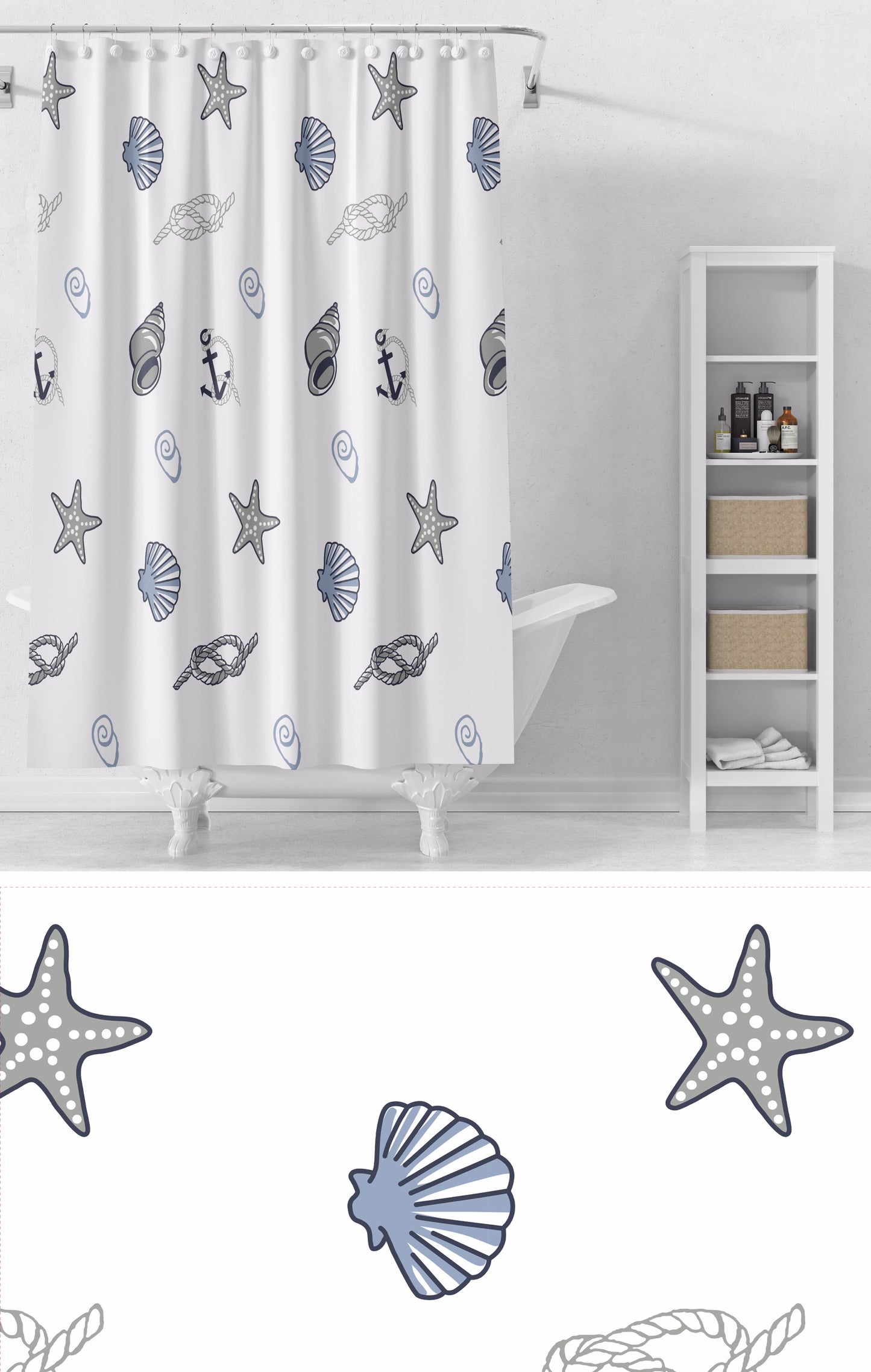 וילון אמבט ים 200*180